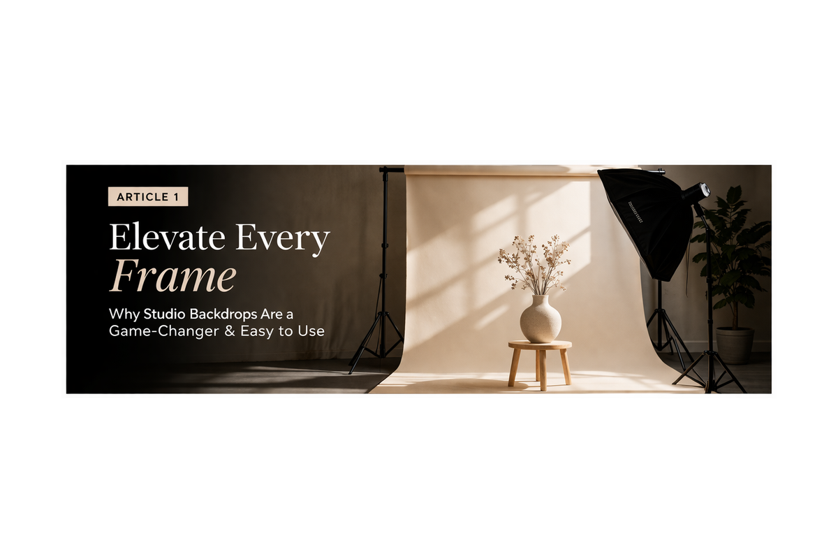 Why Studio Backdrops Are Essential for Professional Photography & Content Creation