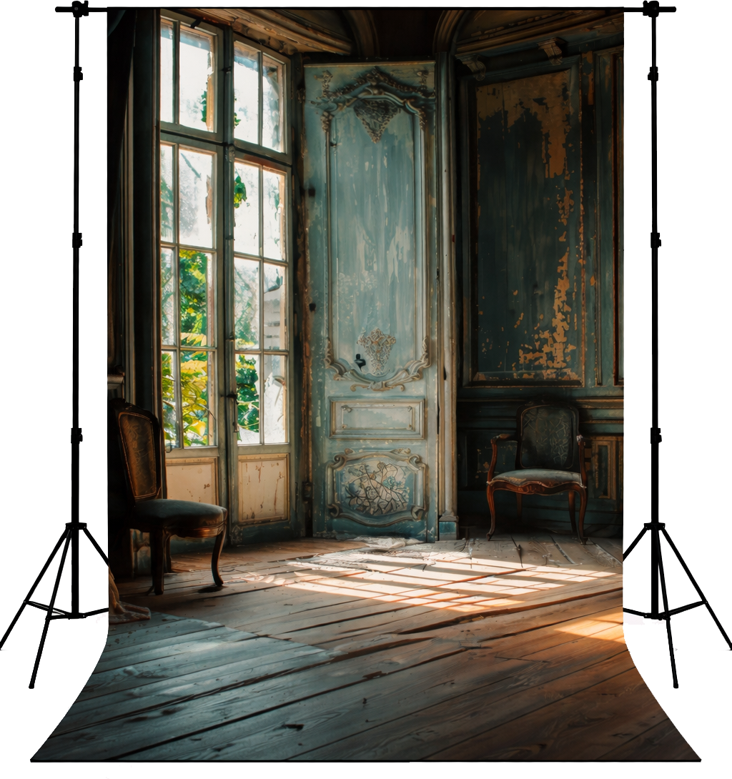 Vintage French Chateau Interior Photography Backdrop