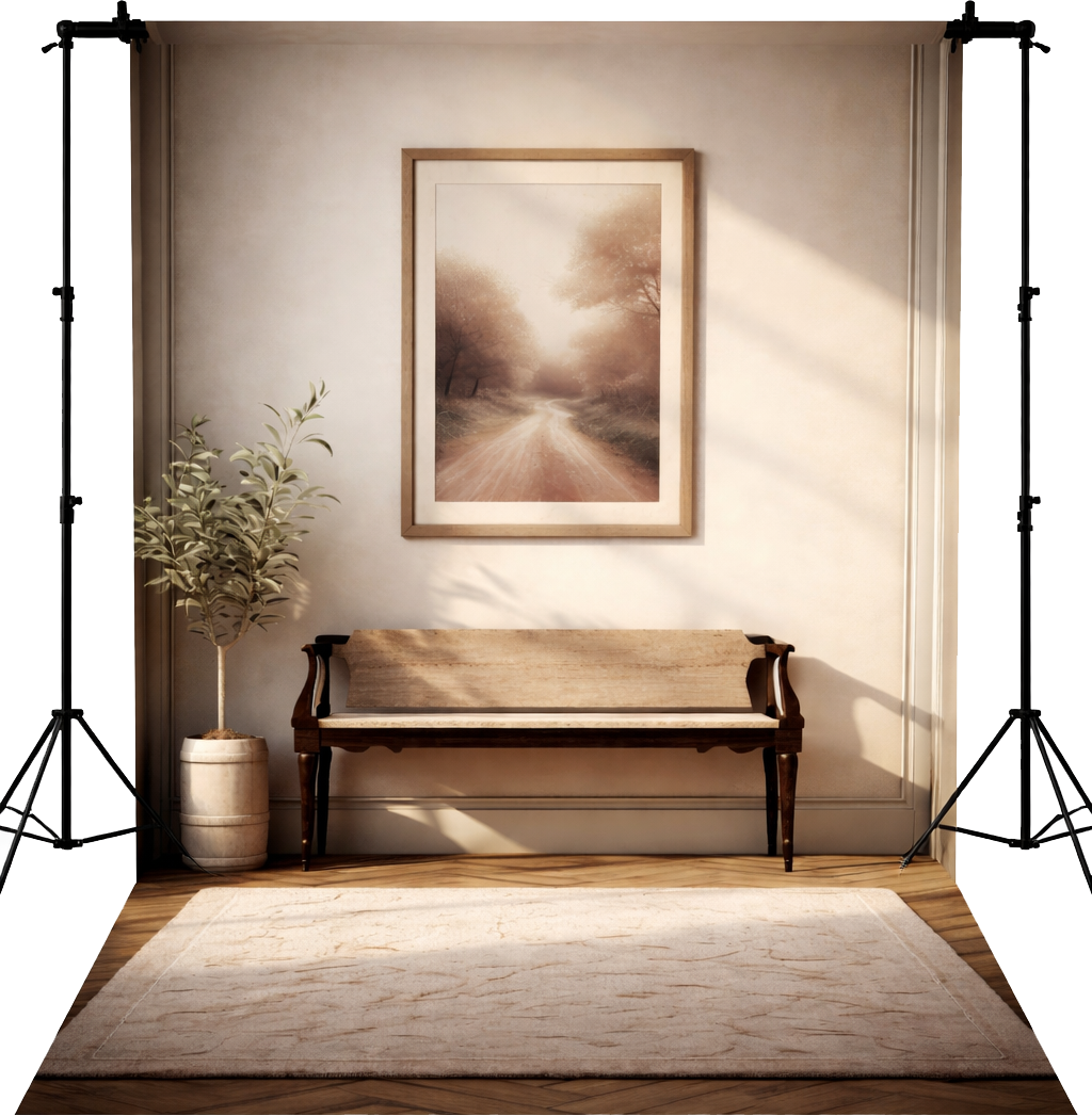 Elegant Neutral Gallery Wall Backdrop