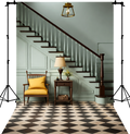 Elegant Grand Entryway Staircase Photography Backdrop