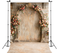Vintage Floral Arch Photography Backdrop