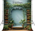 Vintage Botanical Arch Library Backdrop
