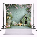 Floral Cottage Easter Backdrop