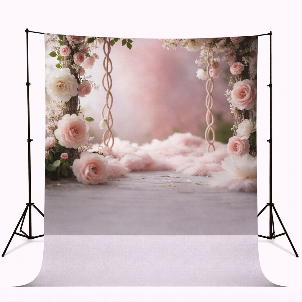 Dreamy Floral Swing Backdrop