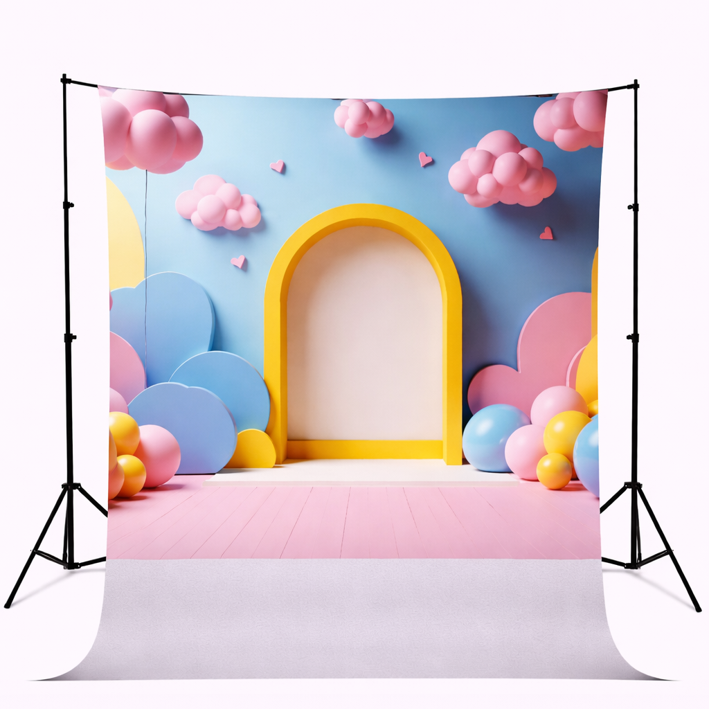 Candy Pastel Arch Backdrop