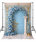 Royal Blue Blossom Arch Luxury Photography Backdrop