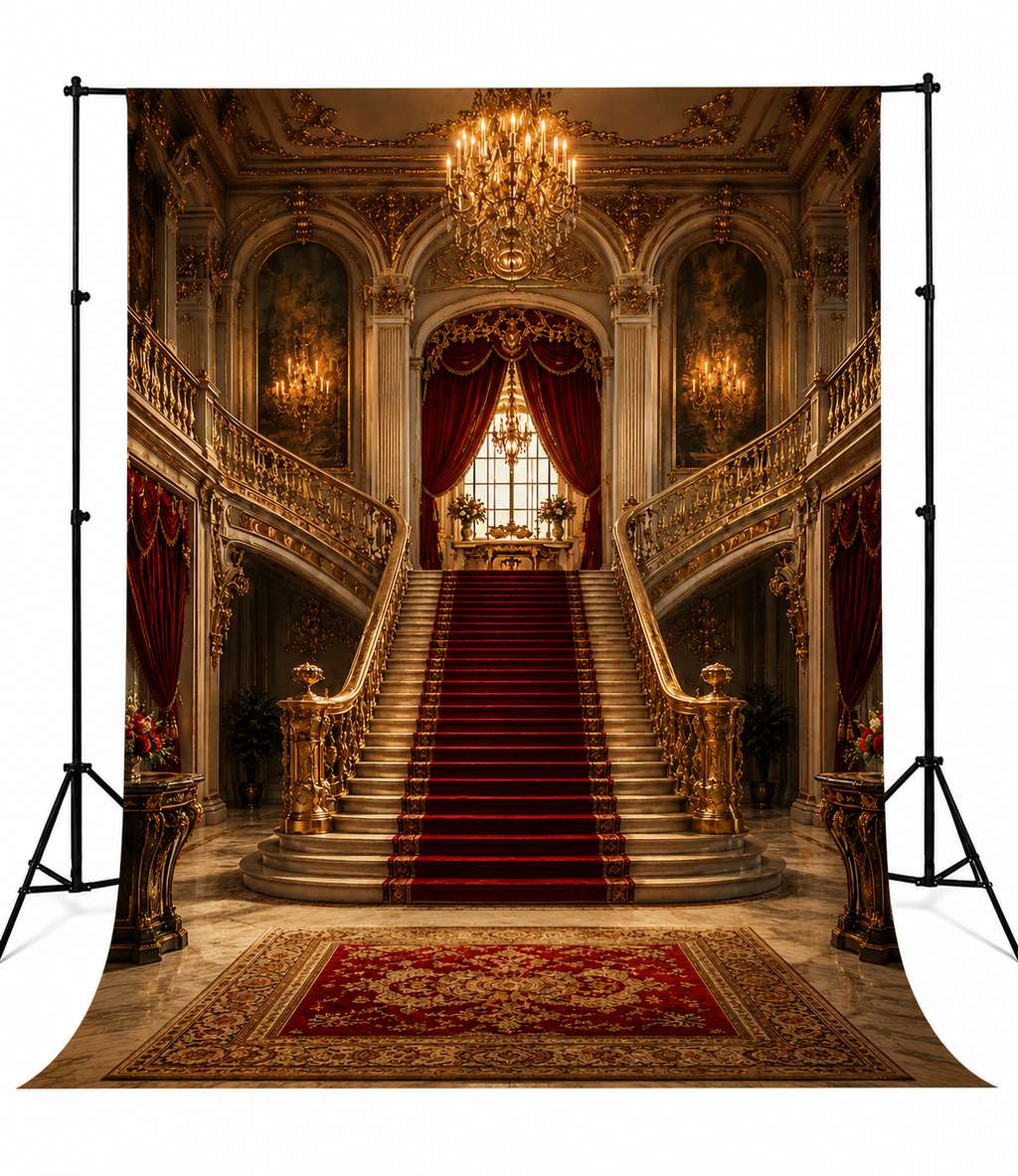 Royal Grand Palace Staircase Photography Backdrop