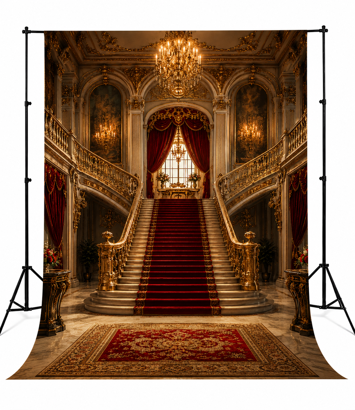 Royal Grand Palace Staircase Photography Backdrop