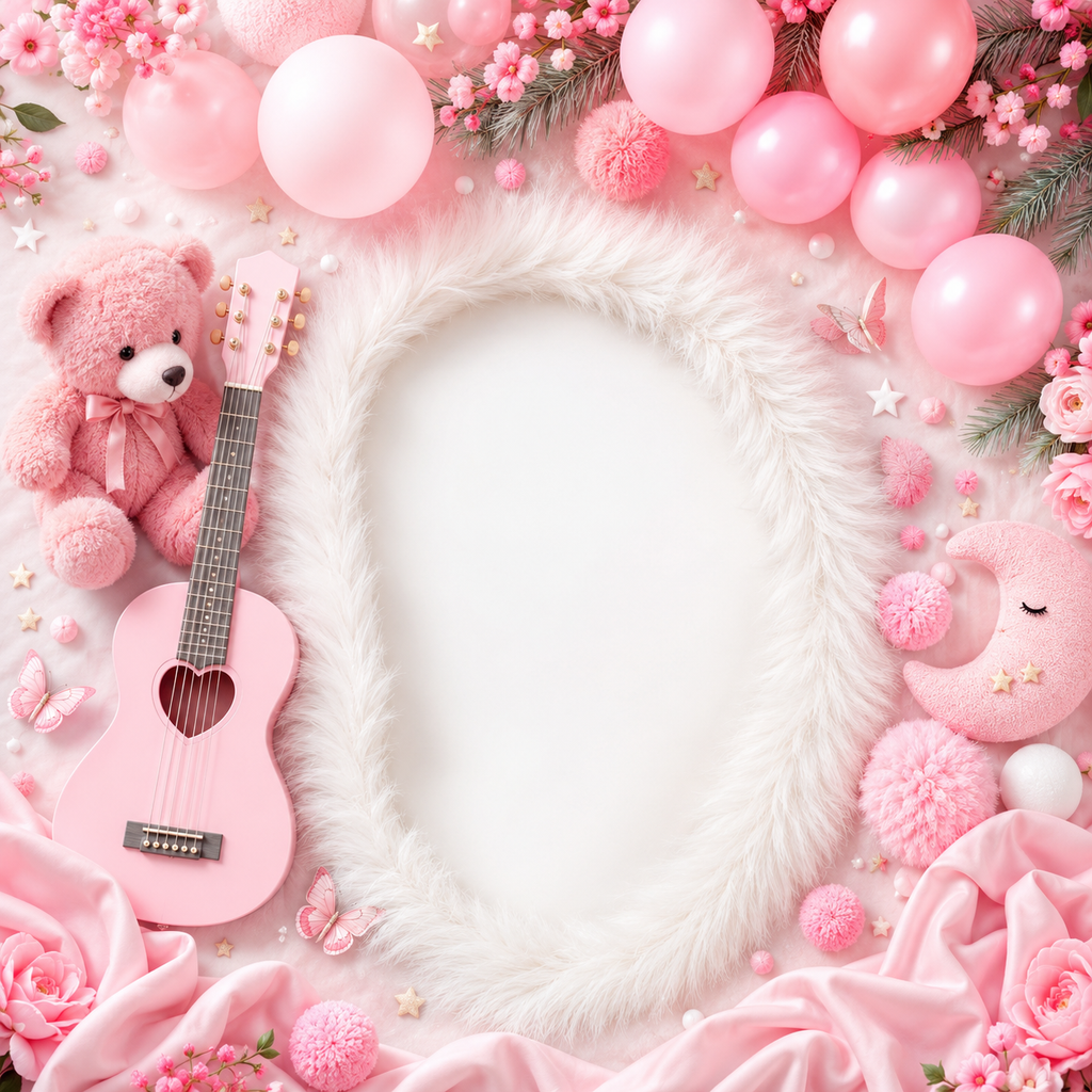 Pink Floral Newborn Baby Photography Backdrop