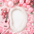 Pink Floral Newborn Baby Photography Backdrop