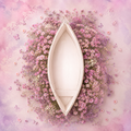 Luxury Floral Boat Newborn Baby Photography Backdrop
