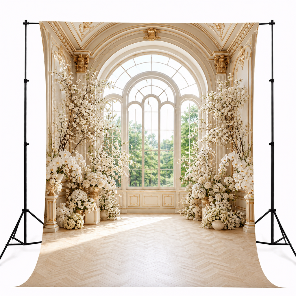 Royal Floral Palace Backdrop