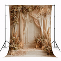 Elegant Floral Draped Backdrop
