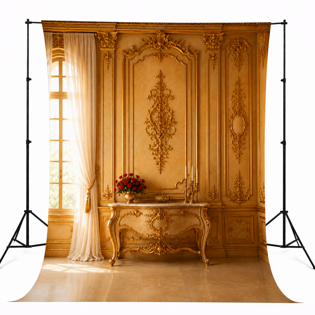 Luxury Golden Palace Backdrop