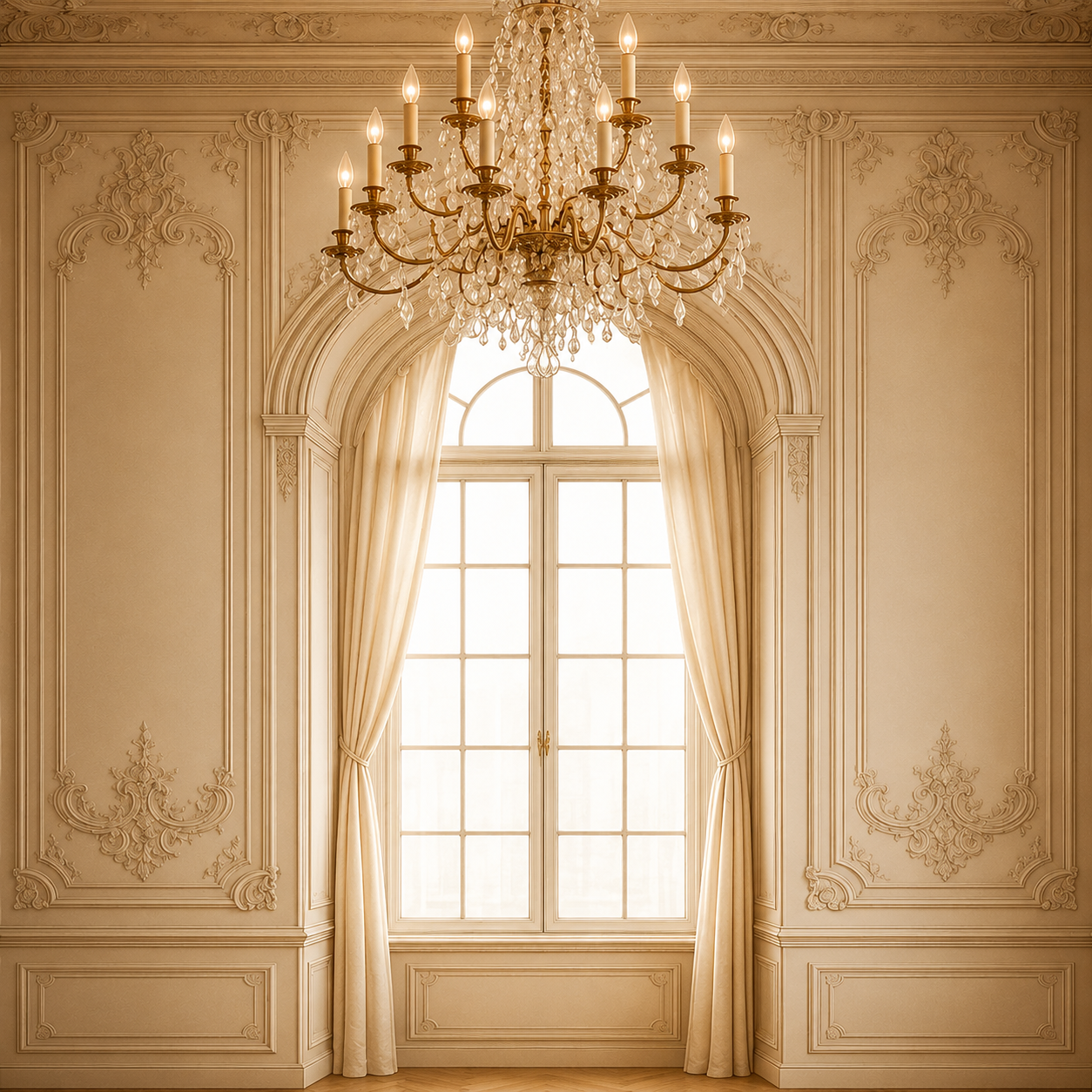 Royal Vintage Palace Window Backdrop