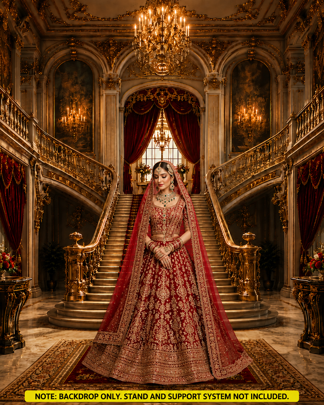 Royal Grand Palace Staircase Photography Backdrop