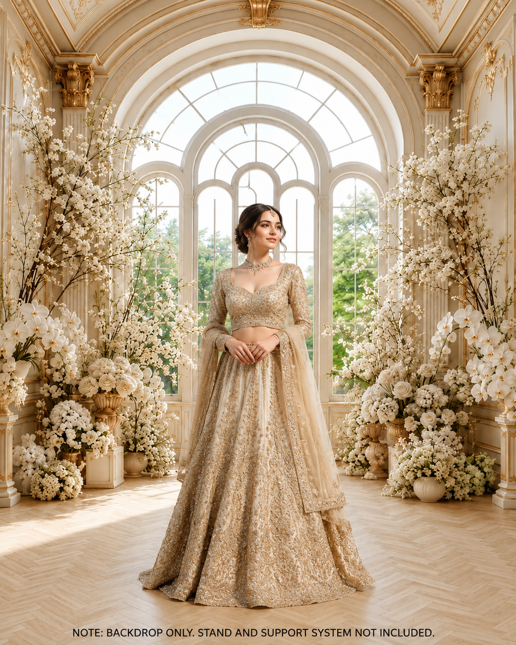 Royal Floral Palace Backdrop