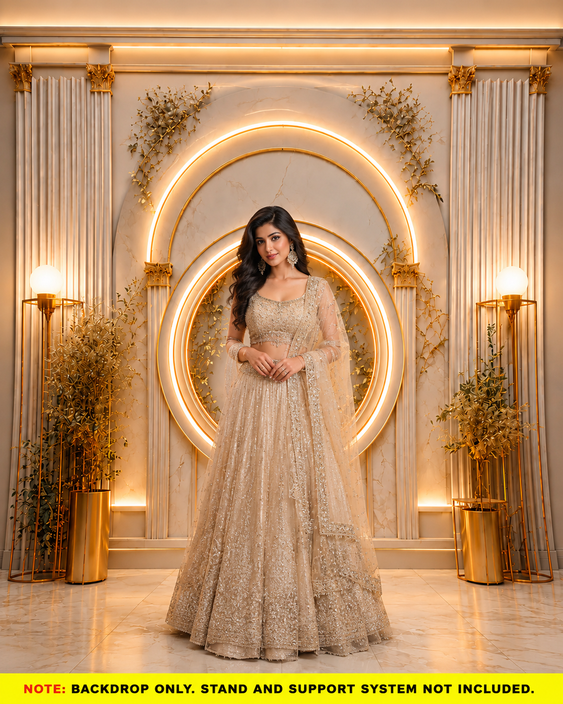 Golden Halo Luxe Backdrop