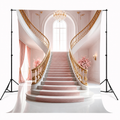 Royal Blush Palace Staircase Backdrop