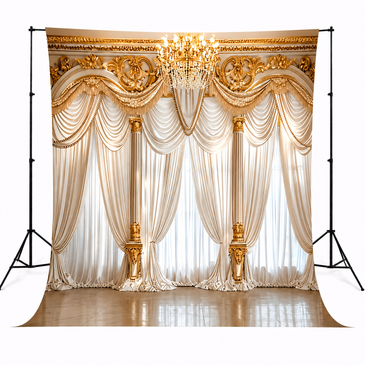 Royal Gold Wedding Backdrop