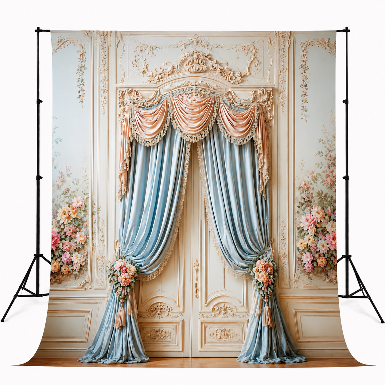 Royal Pastel Drapery Palace Backdrop