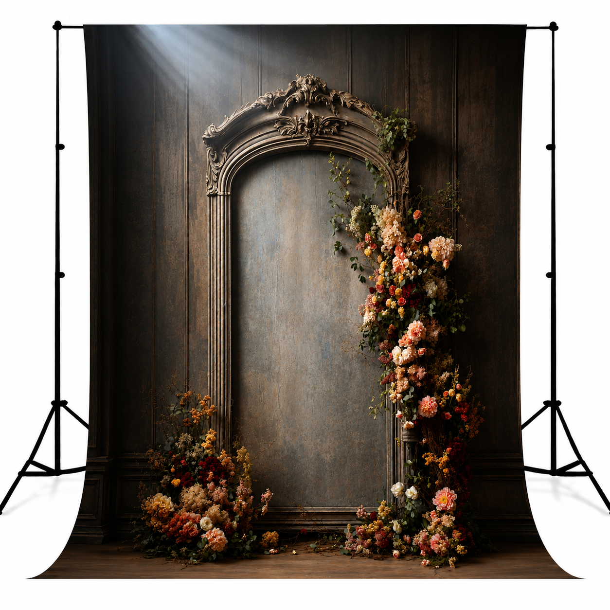 Vintage Floral Archway Photography Backdrop