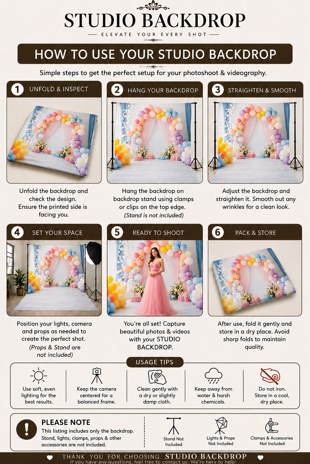 Pastel Curtain Balloon Arch Backdrop