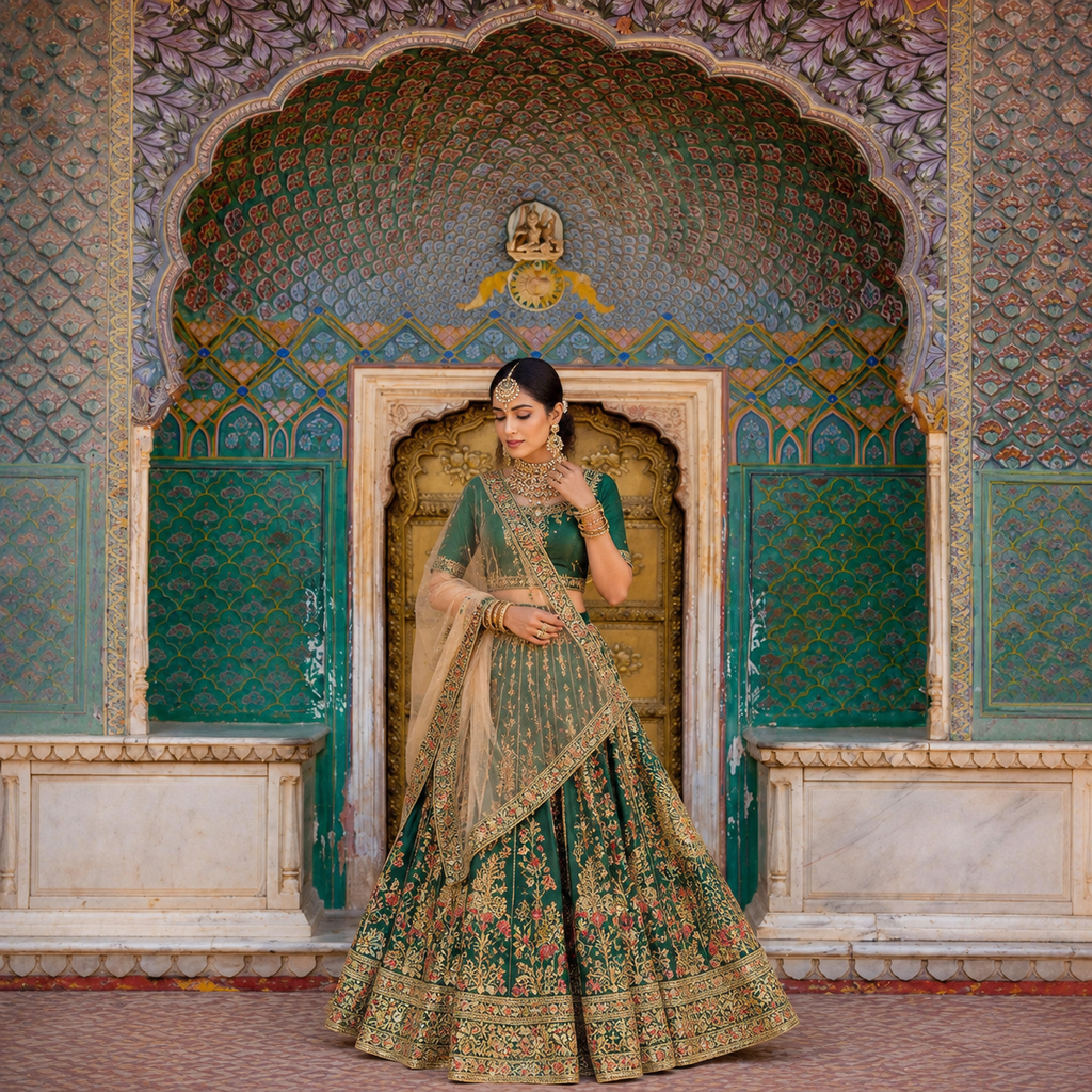 Royal Indian Palace Door Backdrop