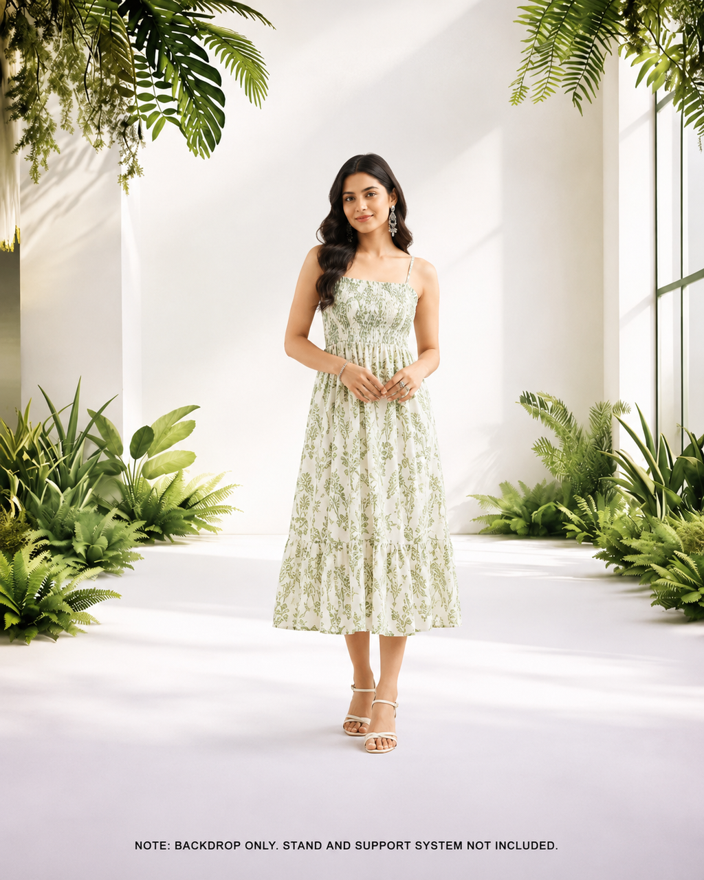 Minimal Indoor Garden Photography Backdrop