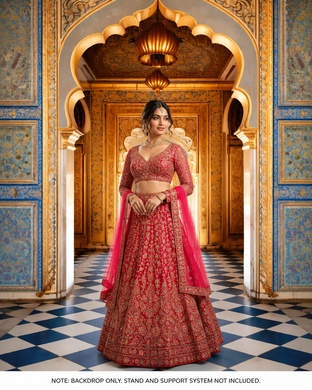 Royal Mughal Corridor Backdrop
