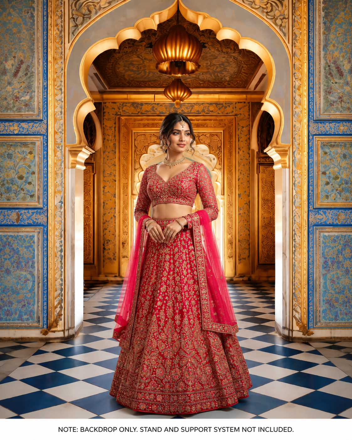 Royal Mughal Corridor Backdrop