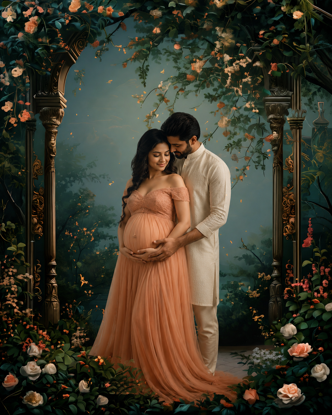 Enchanted Garden Archway Maternity Backdrop