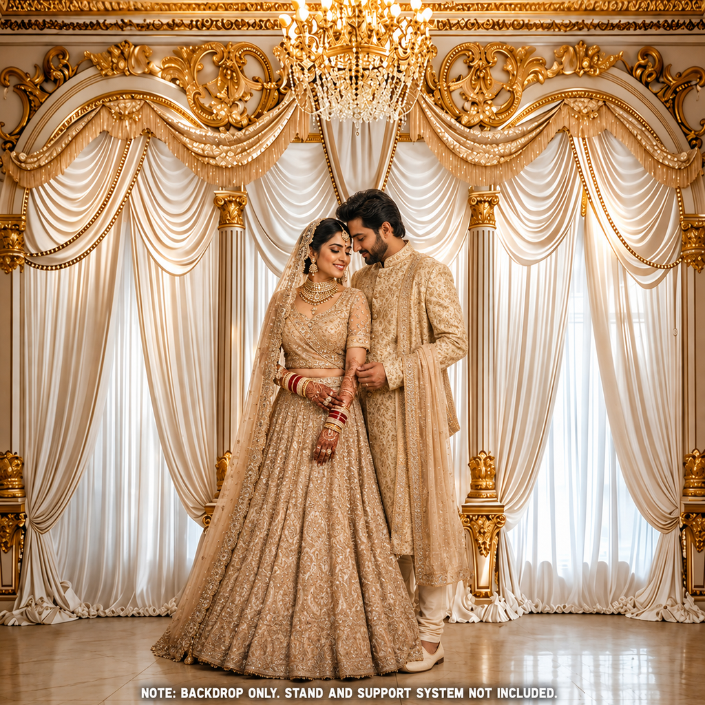 Royal Gold Wedding Backdrop