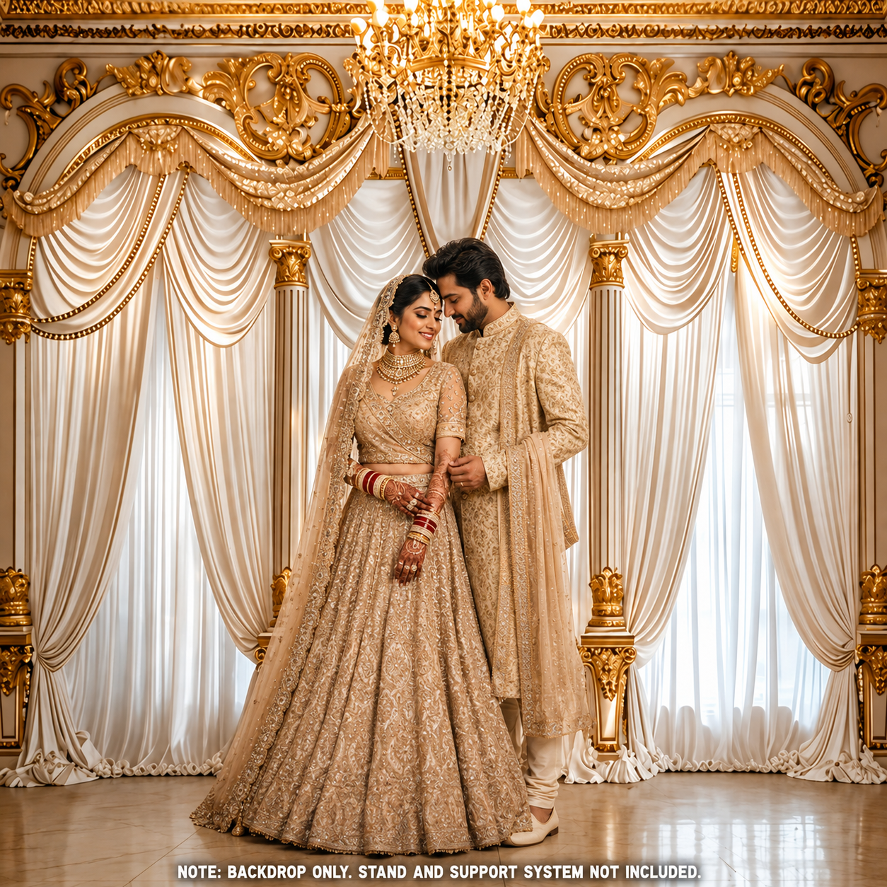 Royal Gold Wedding Backdrop