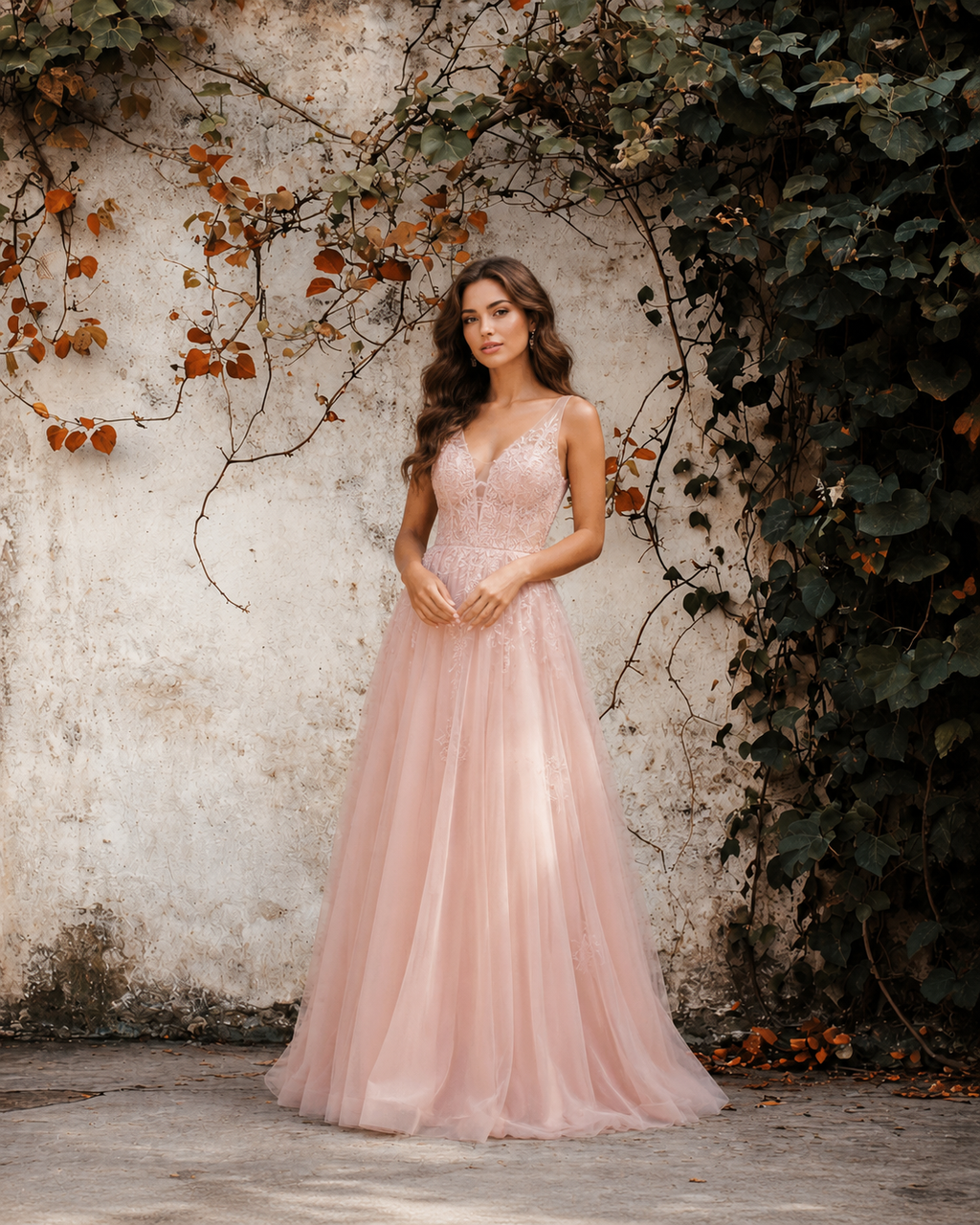Vintage Tuscan Garden Backdrop