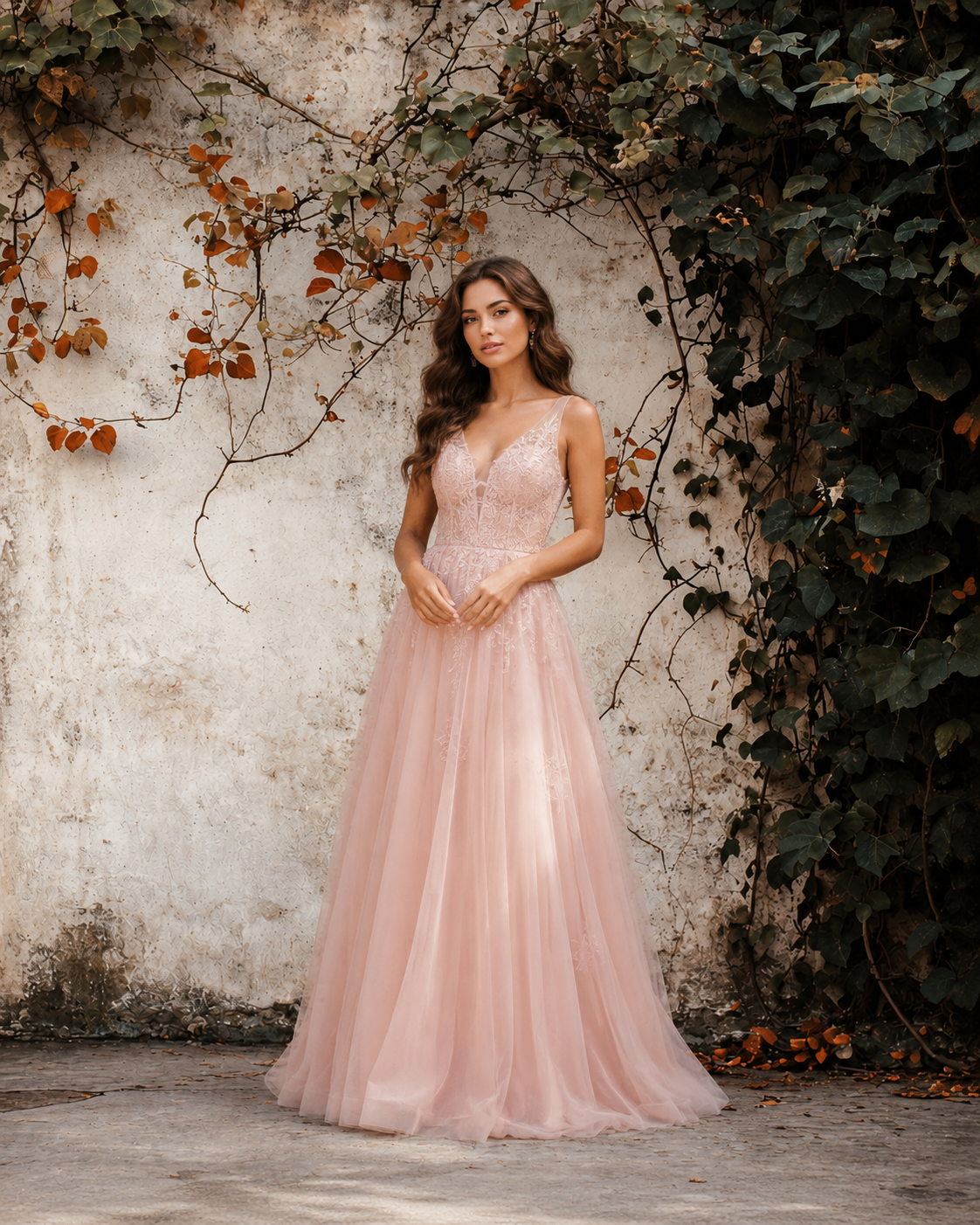 Vintage Tuscan Garden Backdrop