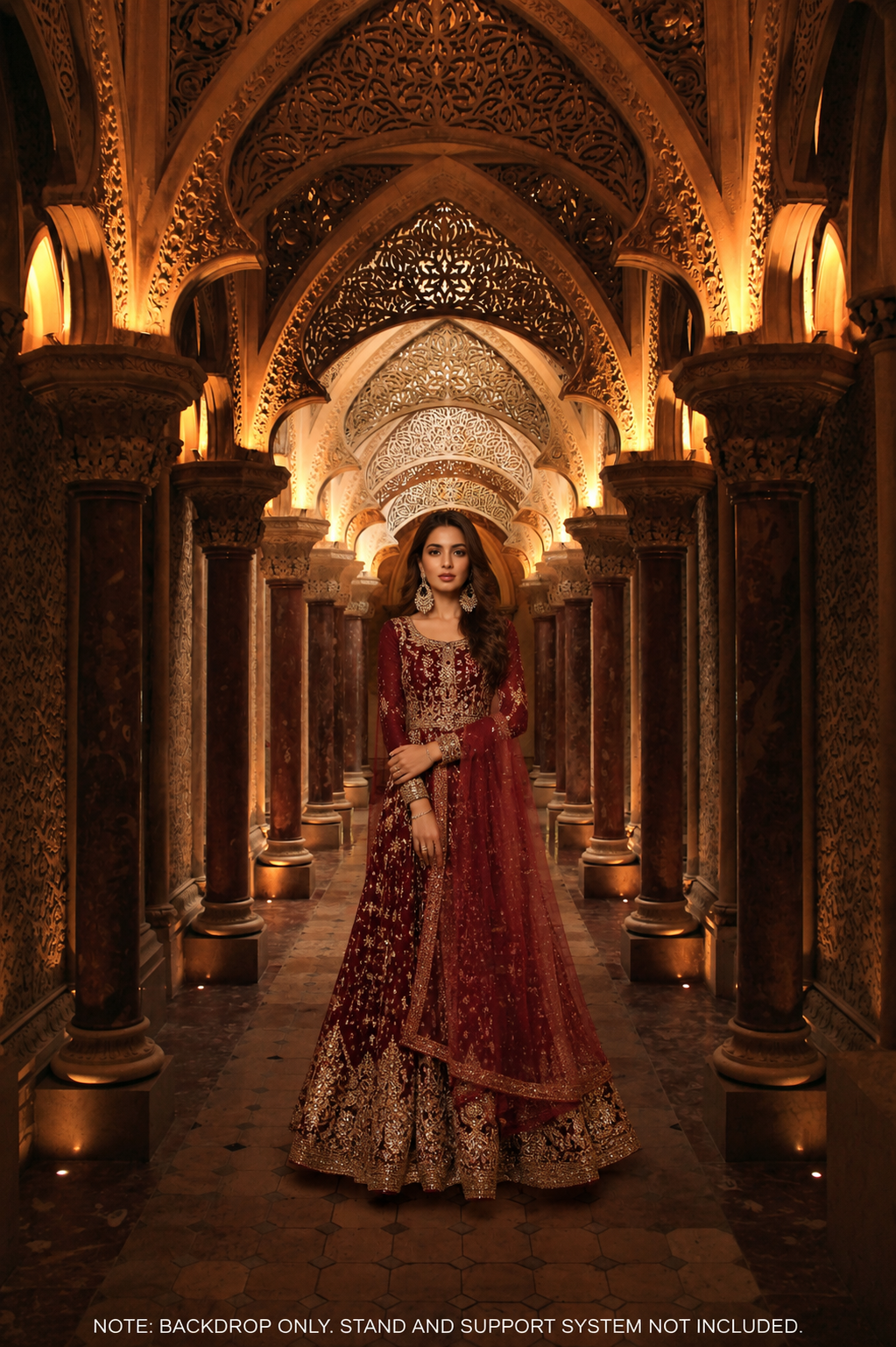 Golden Royal Archway Backdrop