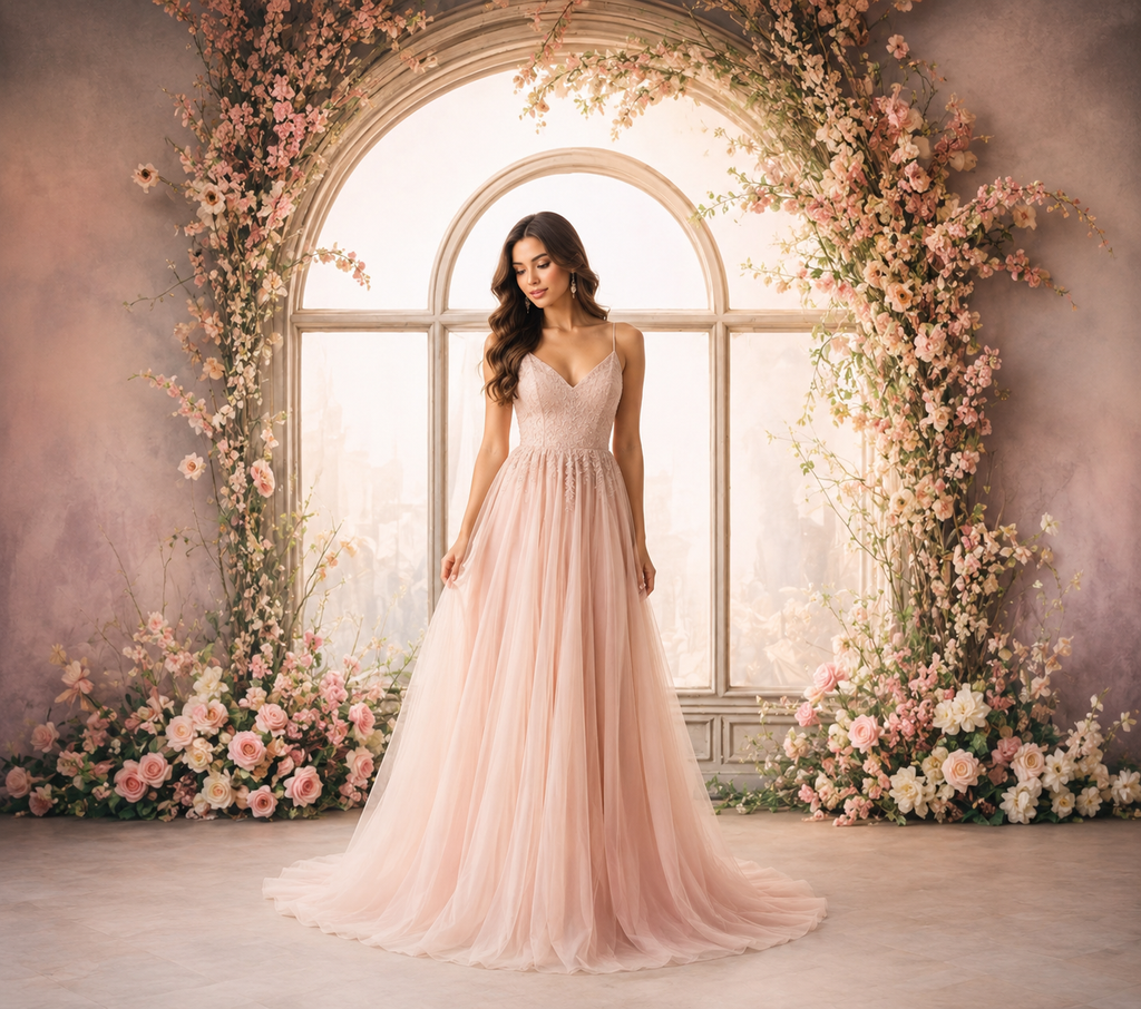 Romantic Spring Bloom Studio Background