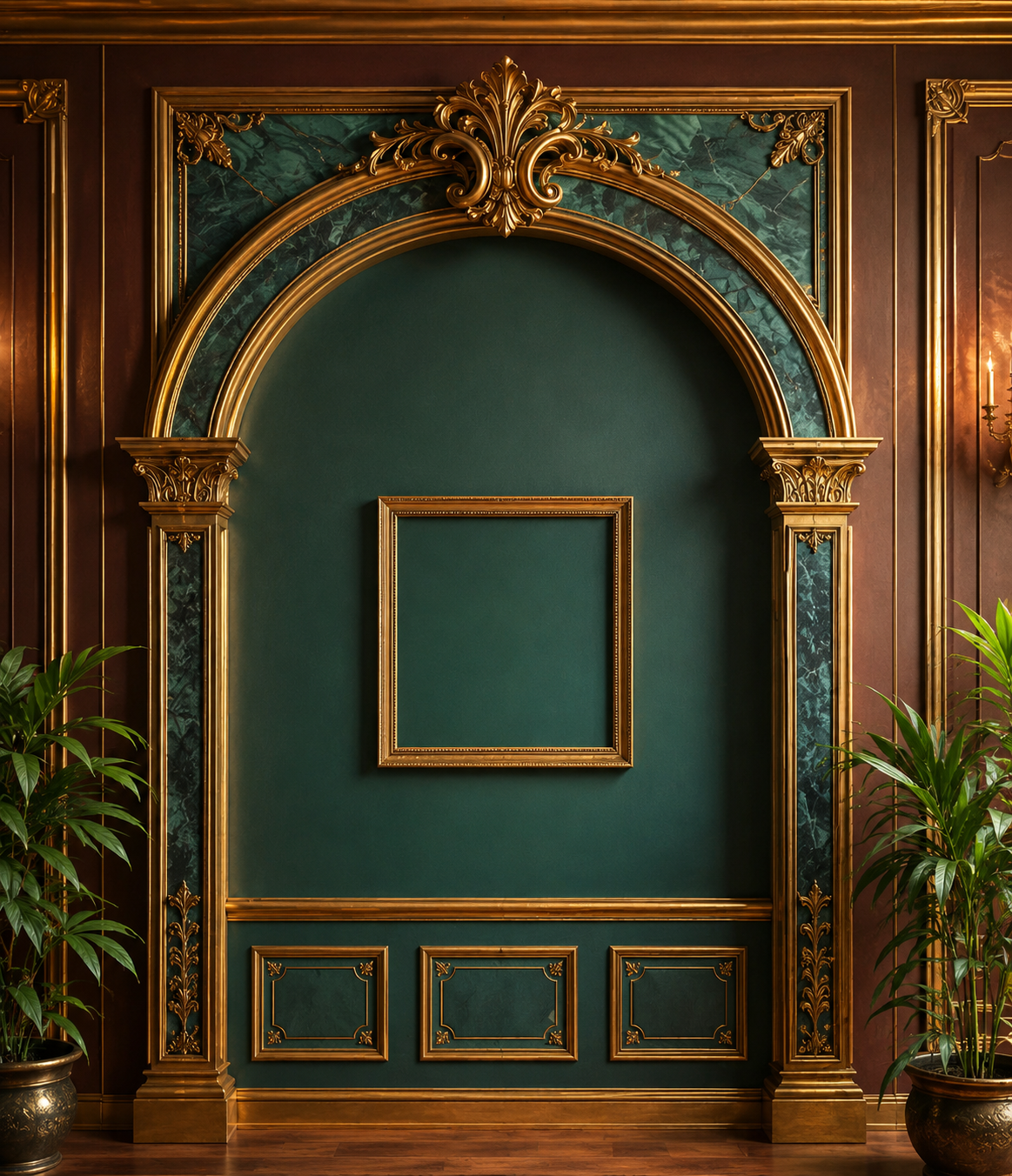 Emerald Royale Arch Backdrop