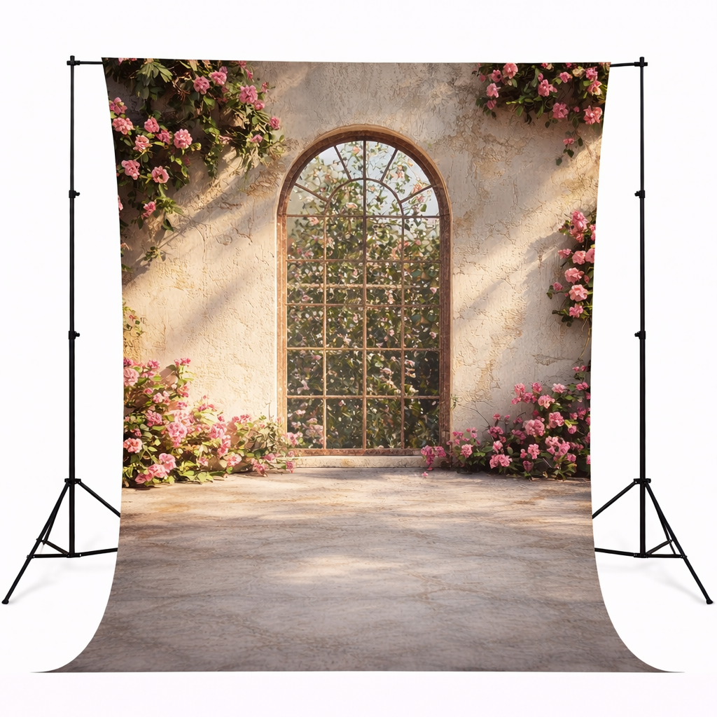 Floral Window Wall Backdrop