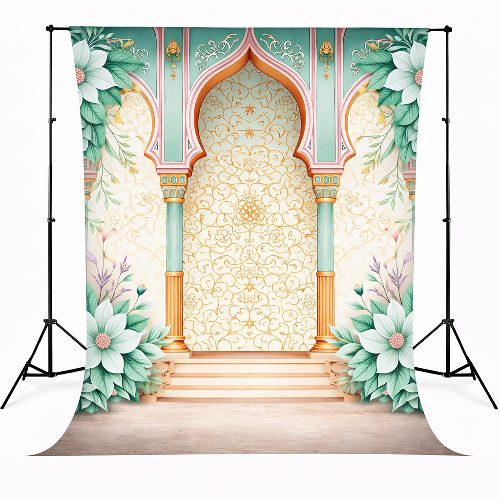 Floral Window Wall Backdrop