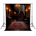 Vintage Mansion Stair Hall Backdrop