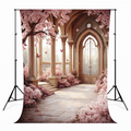 Cherry Blossom Garden Archway Backdrop