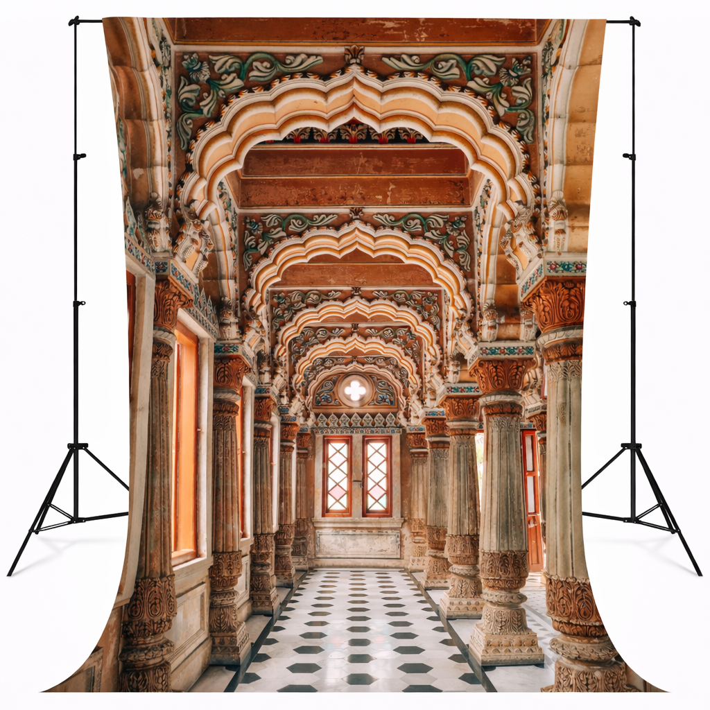 Royal Heritage Corridor Architectural Backdrop