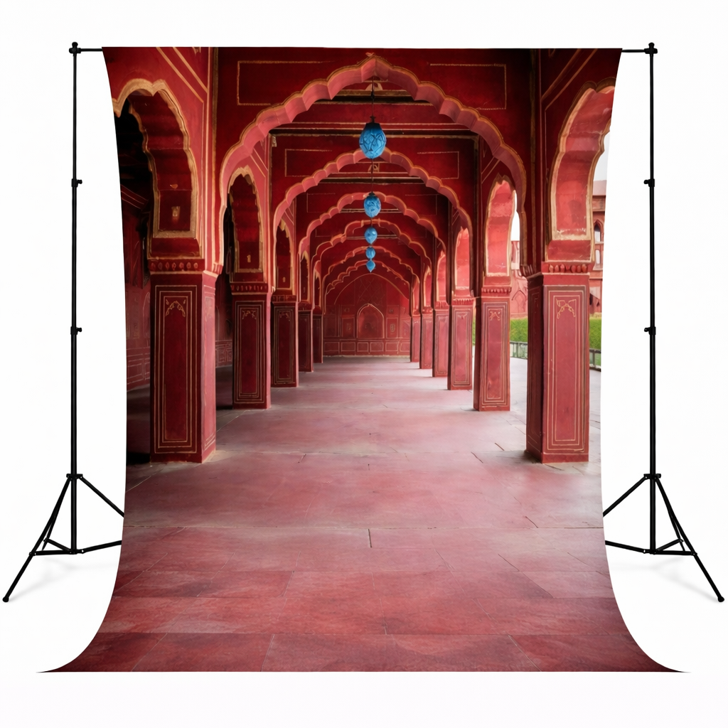 Royal Red Arch Corridor Backdrop
