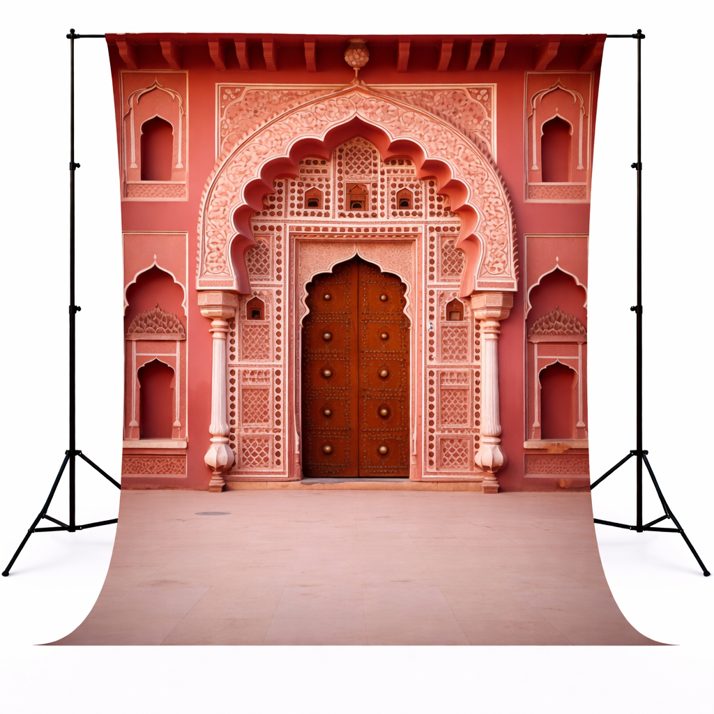 Royal Pink Palace Door Backdrop