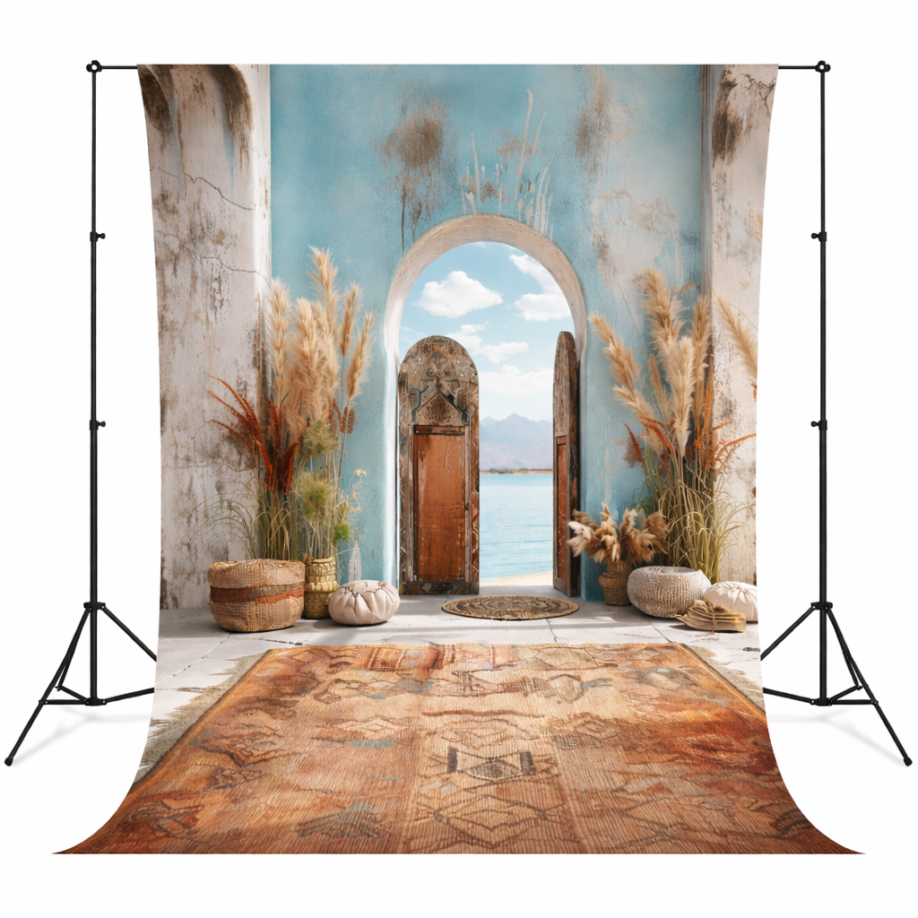 Boho Coastal Arch Backdrop