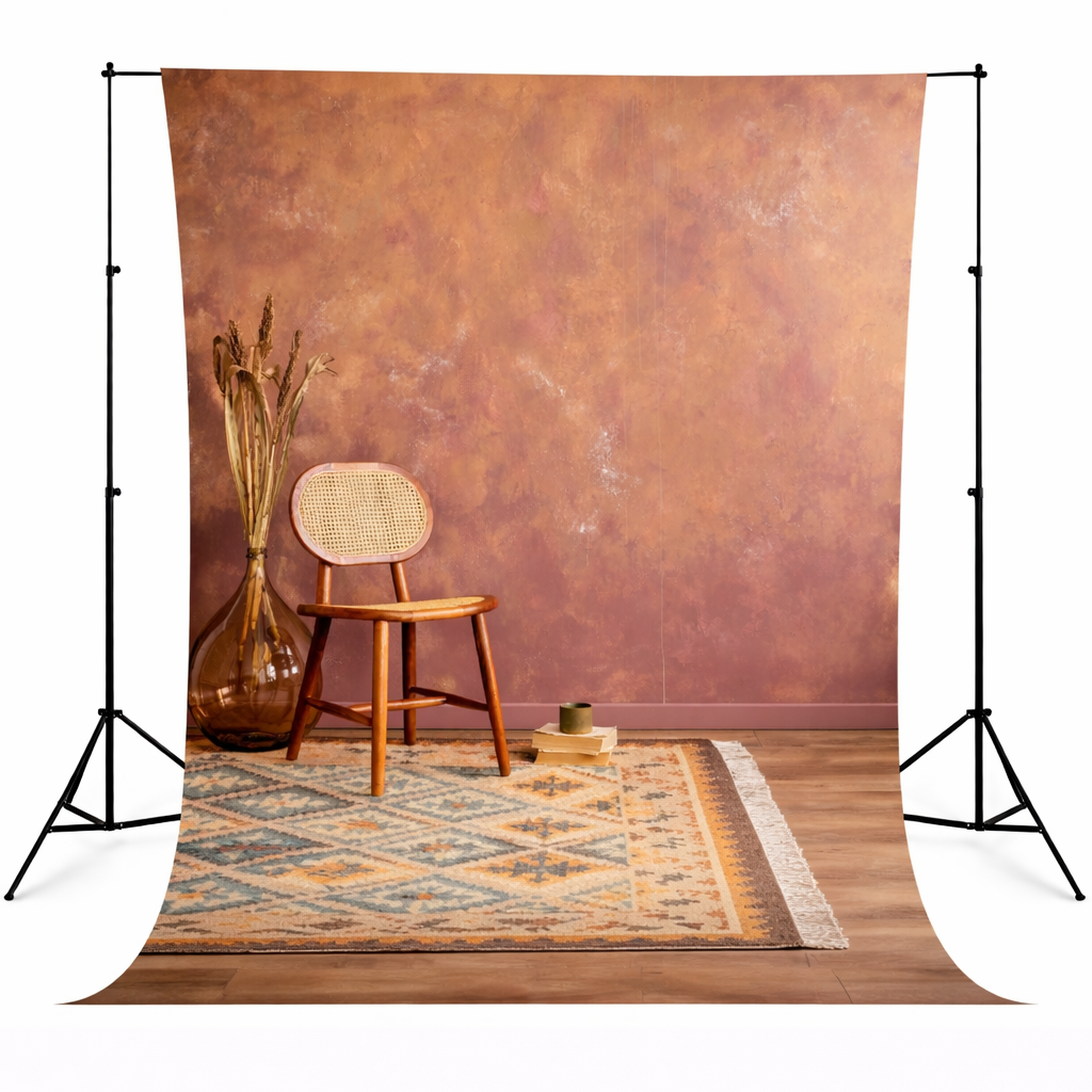Warm Rustic Boho Studio Backdrop