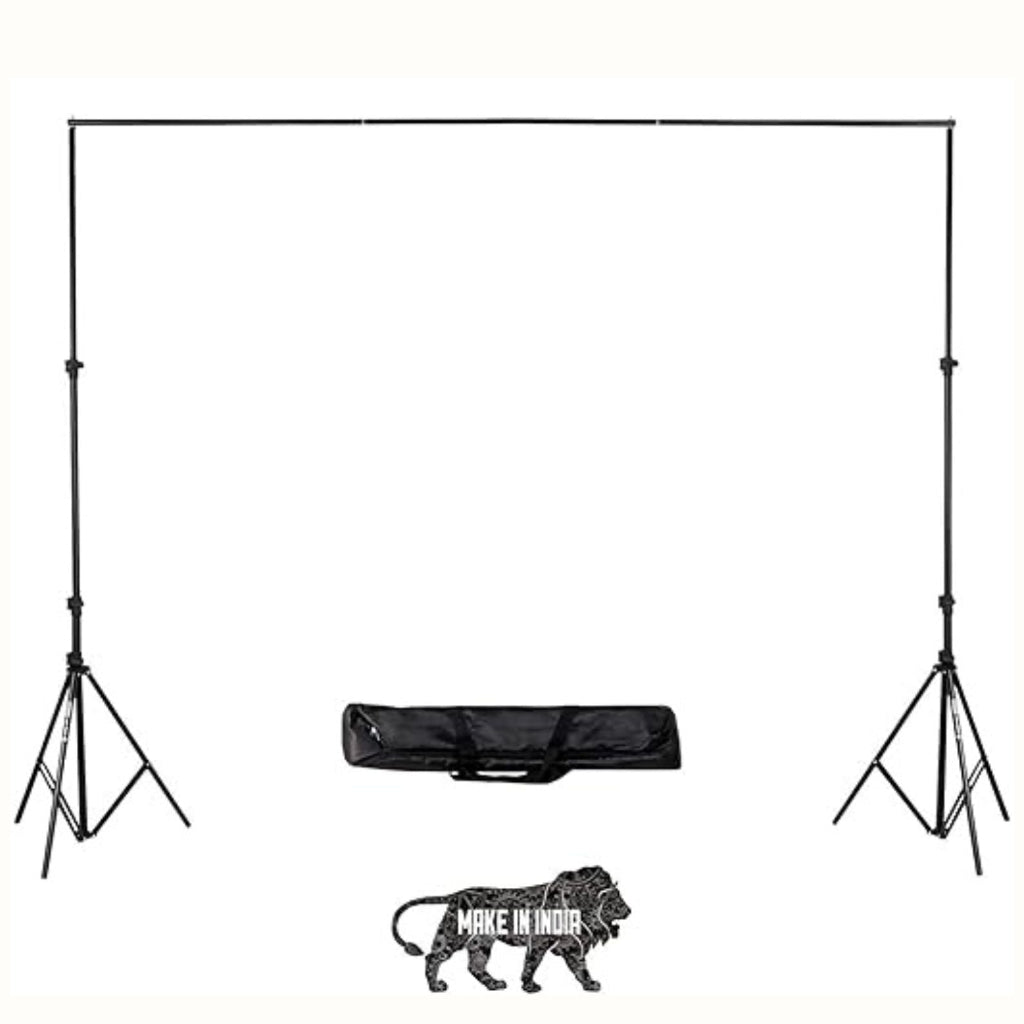 Heavy-Duty Photography Backdrop Stand Kit with Carry Case