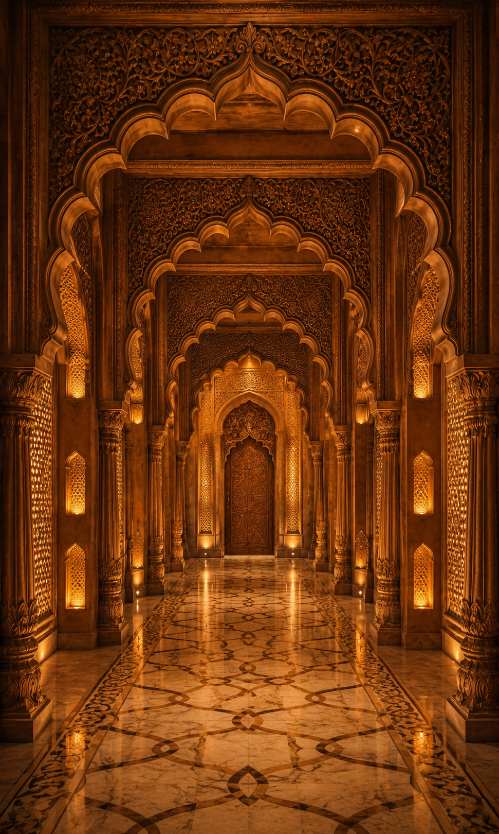 Royal Palace Corridor Backdrop